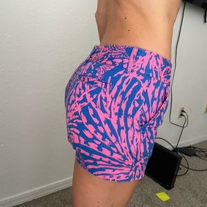 Lilly Pulitzer blue and pink shorts size 0